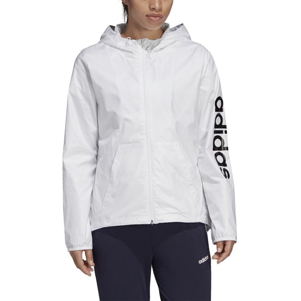 NWT Adidas Women's Windbreaker White Jacket Size Large